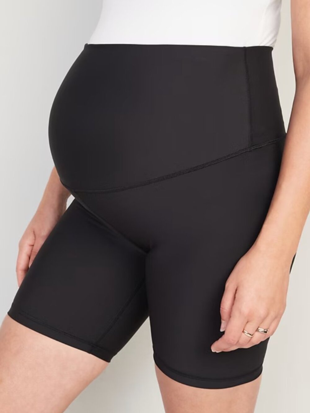 Old Navy Maternity Biker Shorts - Black, M